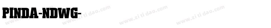 Pinda-nDWg字体转换