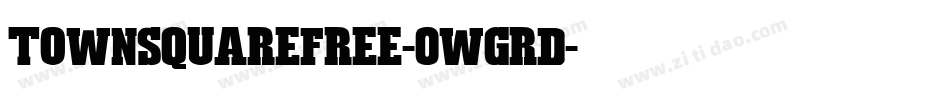 TownsquareFree-0WgRd字体转换