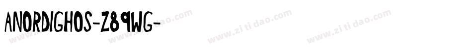 Anordighos-z89wG字体转换