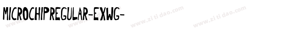 MicrochipRegular-ExWg字体转换