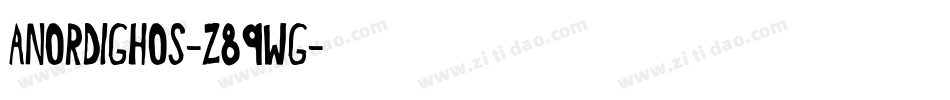 Anordighos-z89wG字体转换