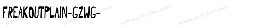 FreakoutPlain-GZWg字体转换