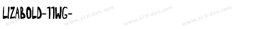 LizaBold-11wg字体转换