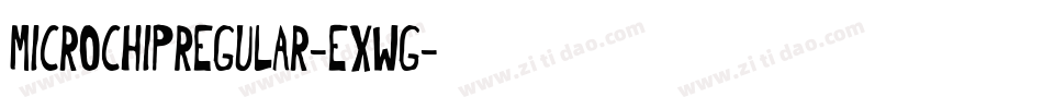 MicrochipRegular-ExWg字体转换
