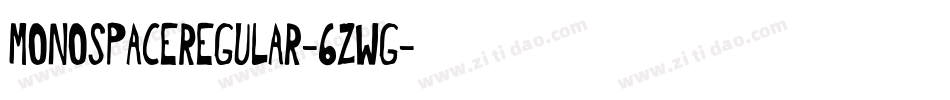 MonospaceRegular-6ZWg字体转换