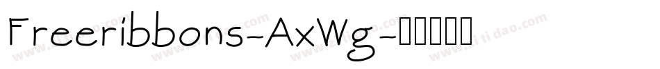 Freeribbons-AxWg字体转换