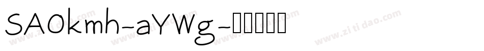 SA0kmh-aYWg字体转换