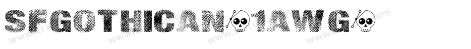 SfGothican-1aWg字体转换