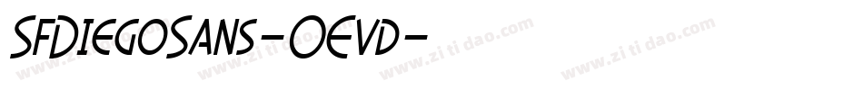SfDiegoSans-OEvd字体转换