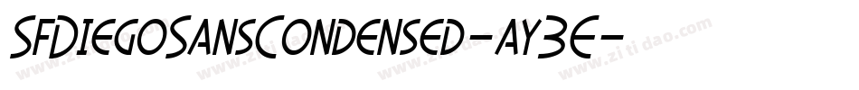 SfDiegoSansCondensed-ay3E字体转换