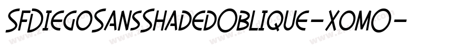 SfDiegoSansShadedOblique-xomO字体转换