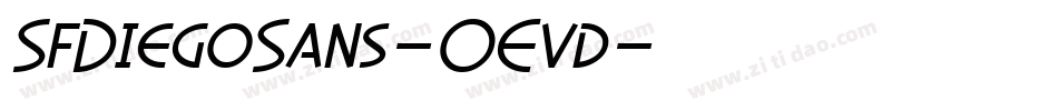 SfDiegoSans-OEvd字体转换