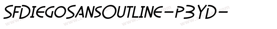 SfDiegoSansOutline-p3YD字体转换 SfDiegoSansOutline-p3YD字体转换