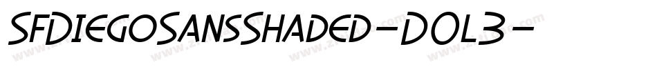SfDiegoSansShaded-D0l3字体转换 SfDiegoSansShaded-D0l3字体转换