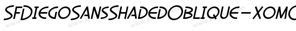 SfDiegoSansShadedOblique-xomO字体转换