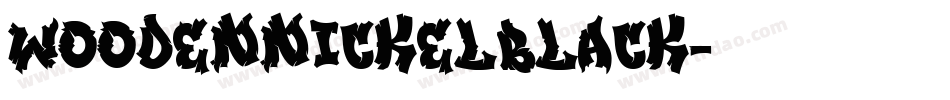WoodenNickelBlack字体转换