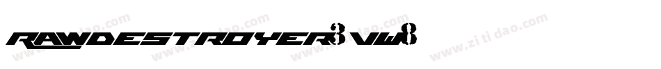 RawDestroyer-3VW8字体转换