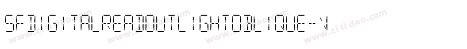 SfDigitalReadoutLightOblique-VqXe字体转换 SfDigitalReadoutLightOblique-VqXe字体转换