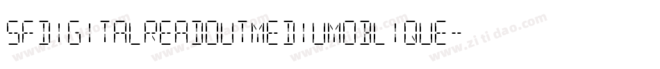 SfDigitalReadoutMediumOblique-jVly字体转换 SfDigitalReadoutMediumOblique-jVly字体转换