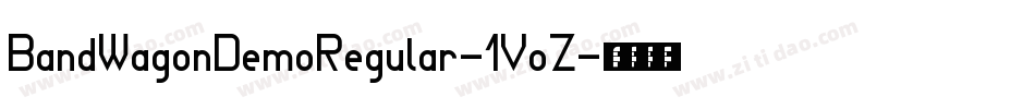 BandWagonDemoRegular-1VoZ字体转换