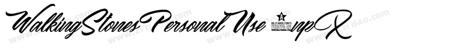 WalkingStonesPersonalUse-3npX字体转换
