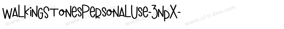 WalkingStonesPersonalUse-3npX字体转换