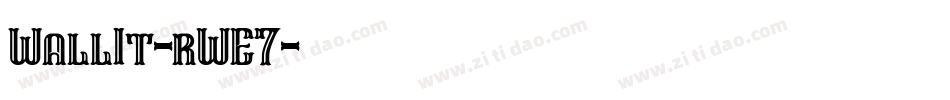 WallIt-rWE7字体转换