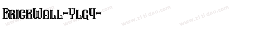 BrickWall-Ylg4字体转换
