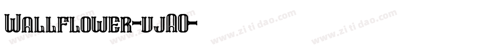 Wallflower-vjAO字体转换