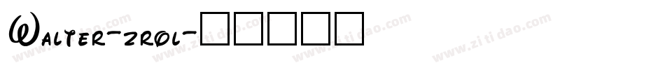 Walter-zrol字体转换