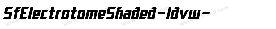 SfElectrotomeShaded-ldvw字体转换