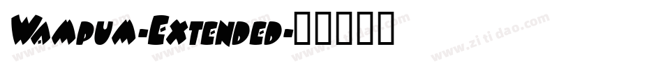Wampum-Extended字体转换