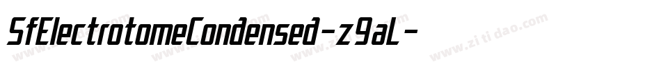 SfElectrotomeCondensed-z9aL字体转换