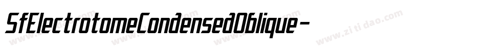 SfElectrotomeCondensedOblique-5aqv字体转换