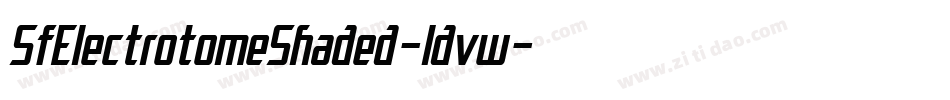 SfElectrotomeShaded-ldvw字体转换
