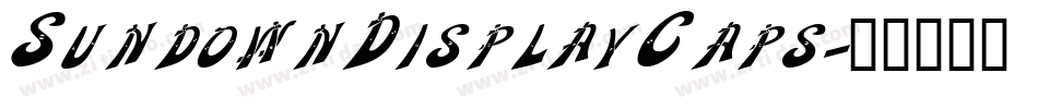 SundownDisplayCaps字体转换