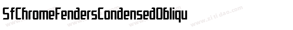 SfChromeFendersCondensedOblique-5aAj字体转换