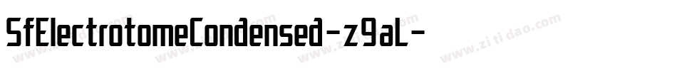 SfElectrotomeCondensed-z9aL字体转换