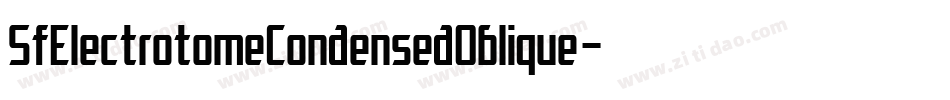 SfElectrotomeCondensedOblique-5aqv字体转换
