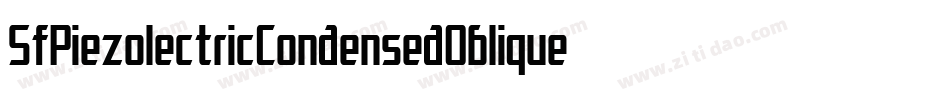 SfPiezolectricCondensedOblique-MLBn字体转换