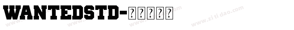 WantedStd字体转换