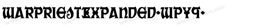 WarPriestExpanded-wpY9字体转换
