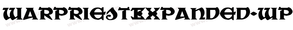 WarPriestExpanded-wpY9字体转换