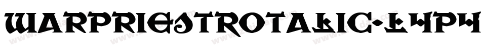 WarPriestRotalic-L4p4字体转换