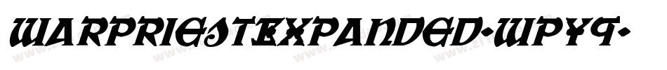 WarPriestExpanded-wpY9字体转换