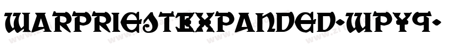 WarPriestExpanded-wpY9字体转换