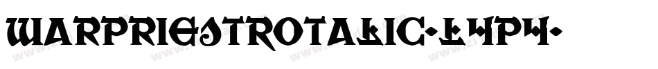 WarPriestRotalic-L4p4字体转换