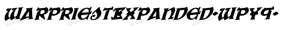 WarPriestExpanded-wpY9字体转换