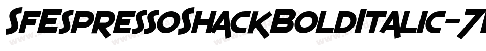 SfEspressoShackBoldItalic-7Pm4字体转换 SfEspressoShackBoldItalic-7Pm4字体转换