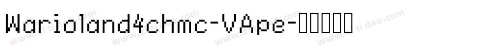 Warioland4chmc-VApe字体转换